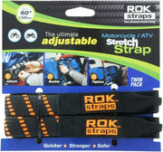 ROK Straps Motorcycle Adjustable Strap – Black/Orange (Pair) Video thumbnail