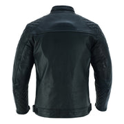 Tuff Gear Motorcycle Leather Classic Retro Jacket - Black Video thumbnail
