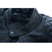 Tuff Gear Motorcycle Leather Classic Retro Jacket - Black Video thumbnail