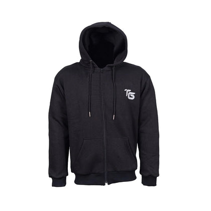 Tuff Gear Motorcycle Hoodie Lined with “DuPont™ and Kevlar® - Black