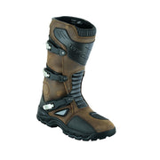 Tuff Gear Motorcycle Waterproof Cowhide Leather Adventure Riding Boots - Brown/Black Video thumbnail