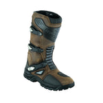 Tuff Gear Motorcycle Waterproof Cowhide Leather Adventure Riding Boots - Brown/Black