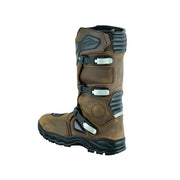 Tuff Gear Motorcycle Waterproof Cowhide Leather Adventure Riding Boots - Brown Video thumbnail