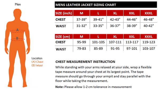Tuff Gear Motorcycle Leather Classic Retro Jacket - Black