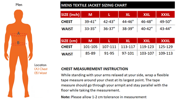 Tuff Gear Motorcycle Textile Waterproof Jacket - Blizzard