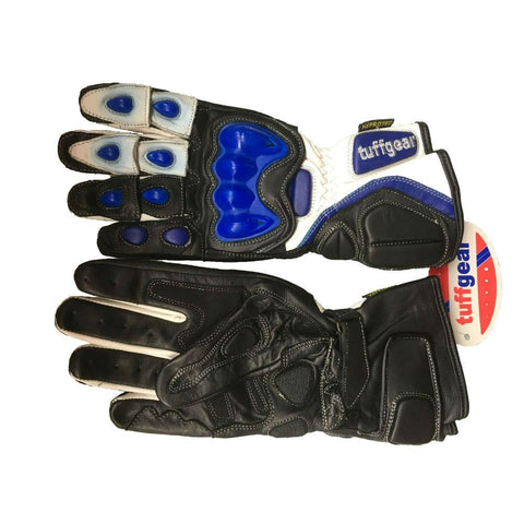 Tuff Gear Motorbike Motorcycle Leather Gloves