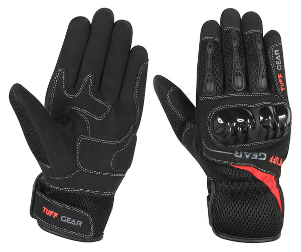 Tuff Gear Motorcycle/Motorbike Summer Gloves - Air Mesh
